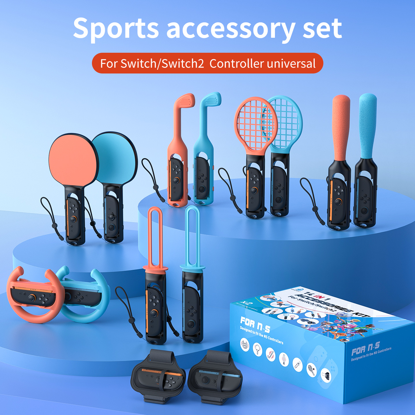 Party Games Switch - HONCAM Switch2 Sports Kit 14 in