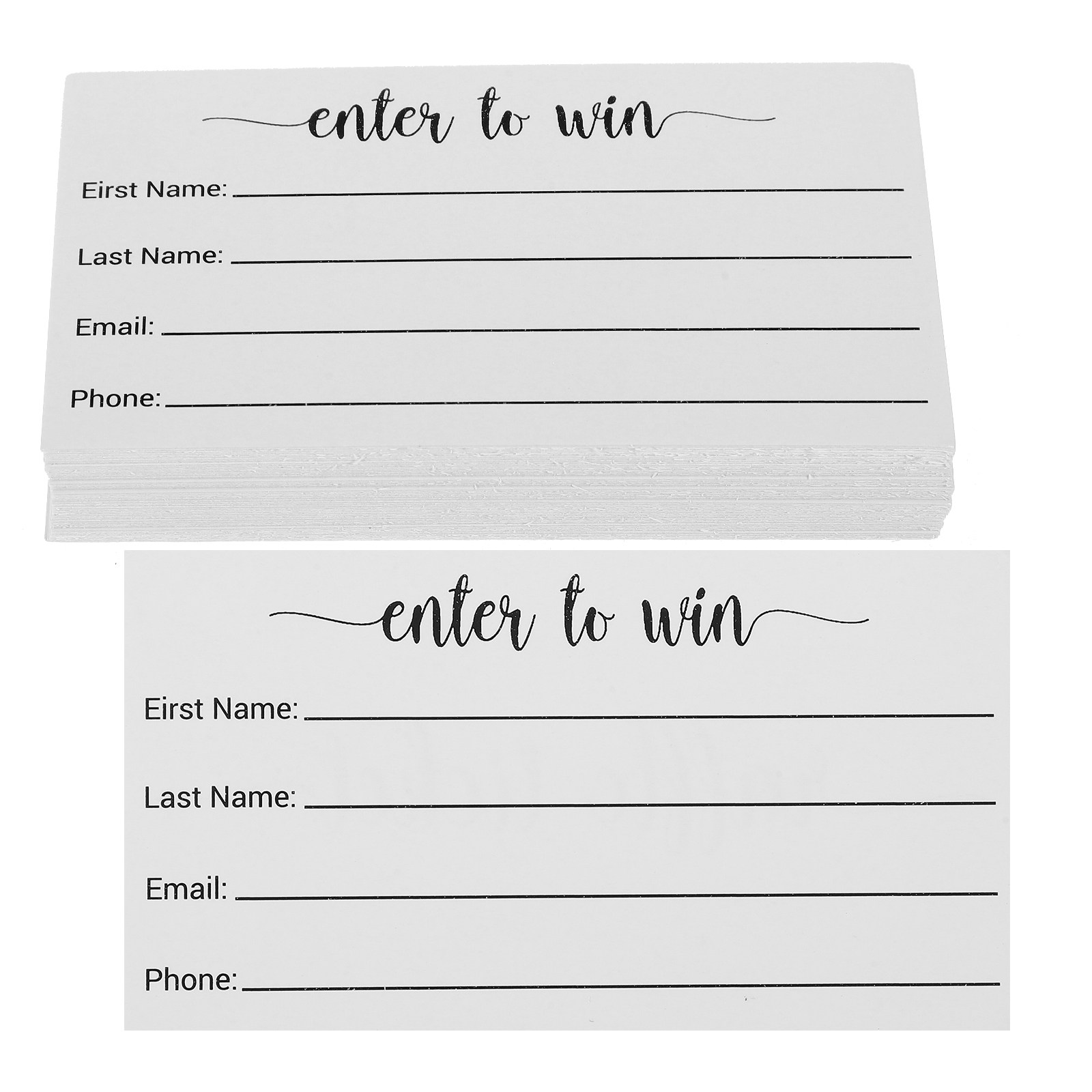 Party Games No Supplies - 100pcs Raffle Ticket Cards Blank Ballot