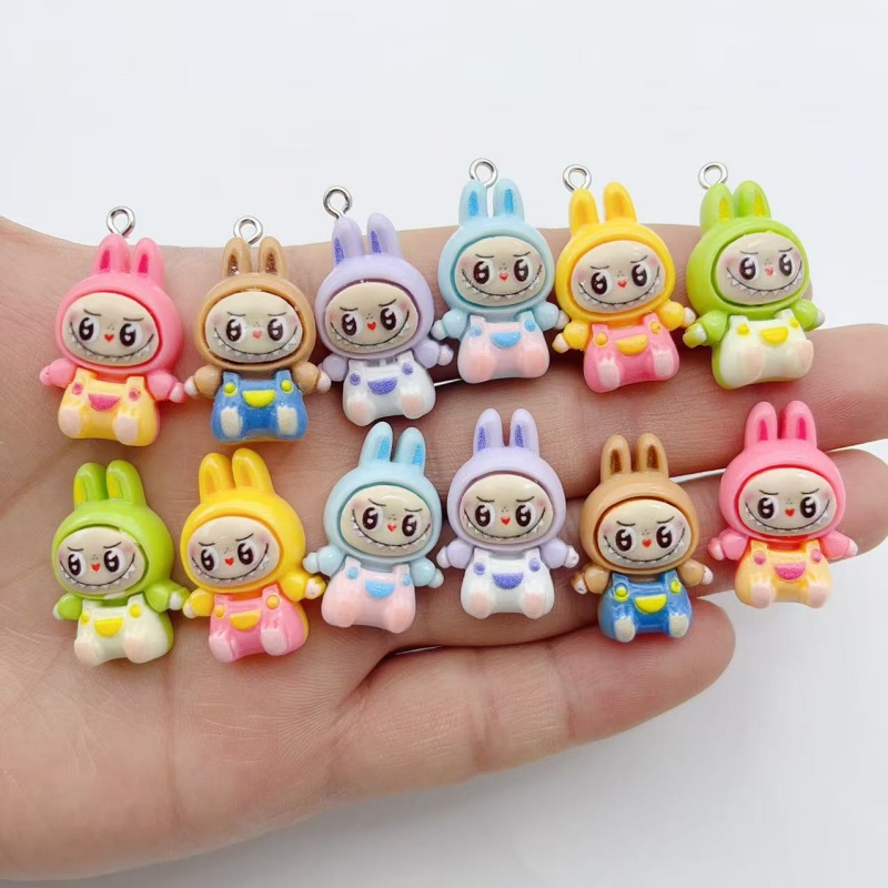 Party Games Questions - 10Pcs Kawaii Rabbit Strawberry House Resin