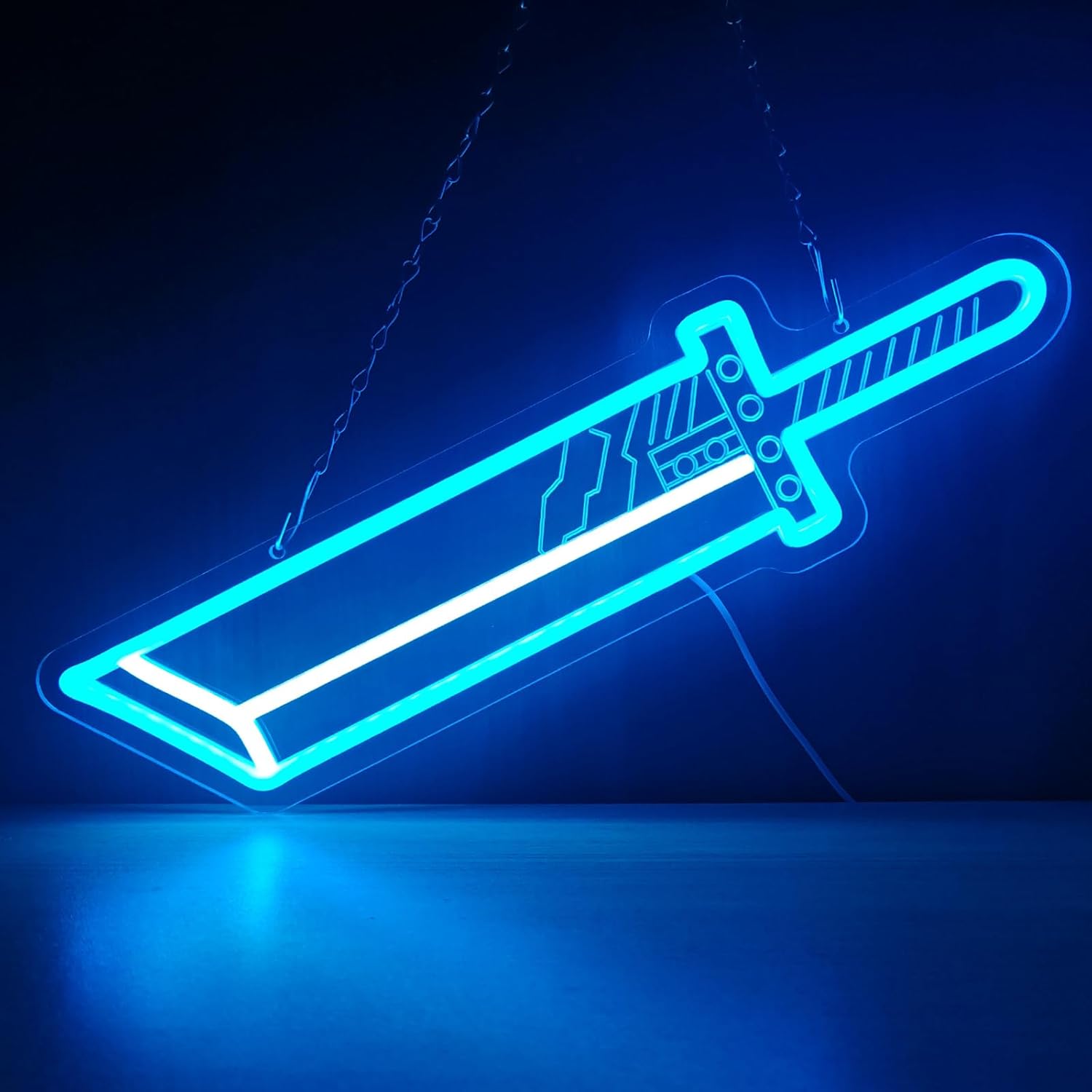 Party Games Switch - Sword Neon Signs for Wall Decor,