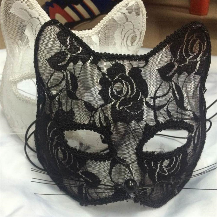 Party Games At Christmas - Sexy Lace Fox Cat Face Eye