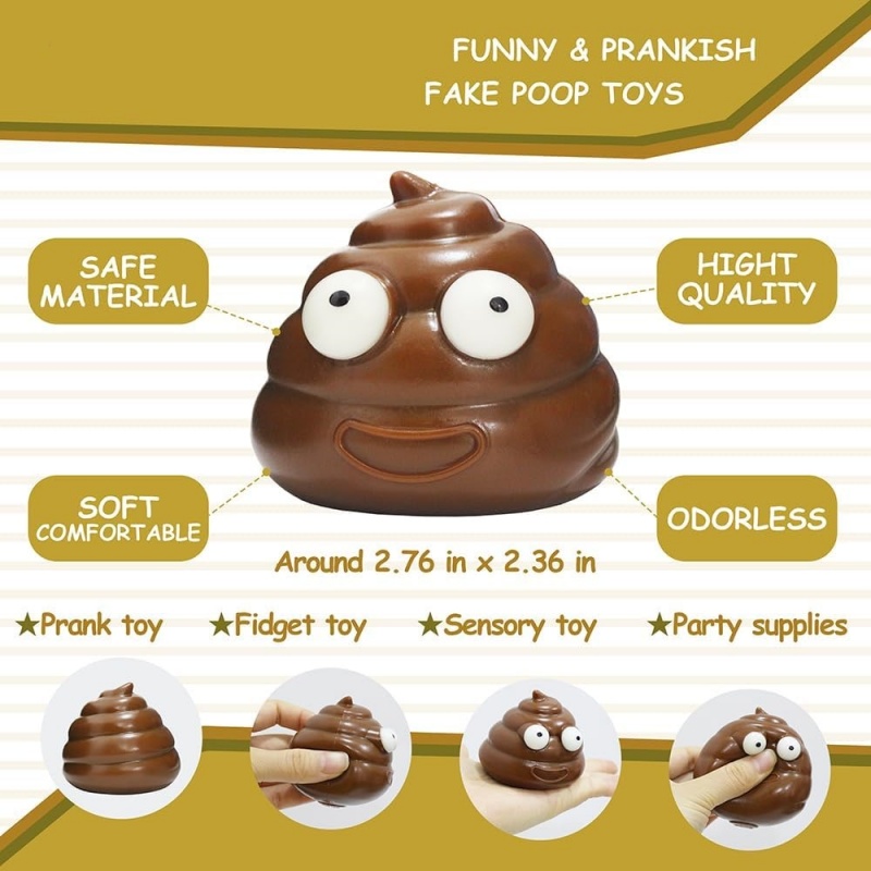 Cute Fidget Squeeze Poo Toy St – Party Games Adults Funny recenzja i cena