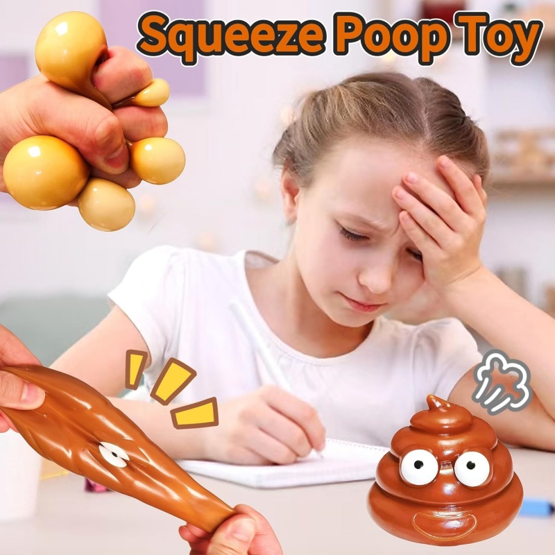 Cute Fidget Squeeze Poo Toy St – Party Games Adults Funny recenzja i cena
