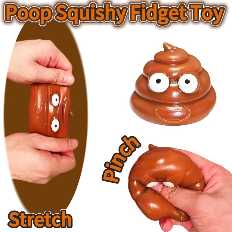 Cute Fidget Squeeze Poo Toy St – Party Games Adults Funny recenzja i cena