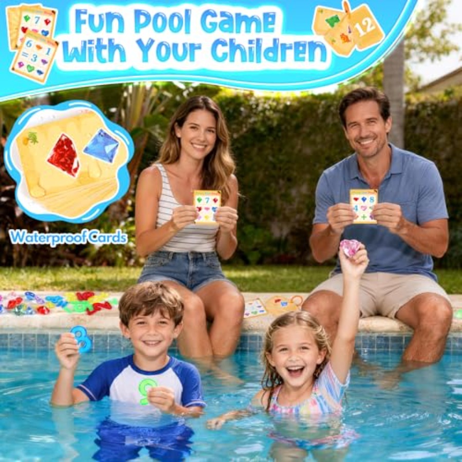 Pool Toys Diving Gems, 54 Pcs  – Scavenger Hunt Card recenzja i cena