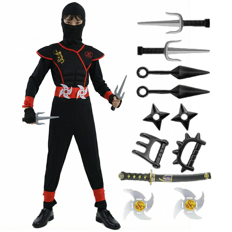 Black and Blue Ninja Costume f – Party Games Questions recenzja i cena