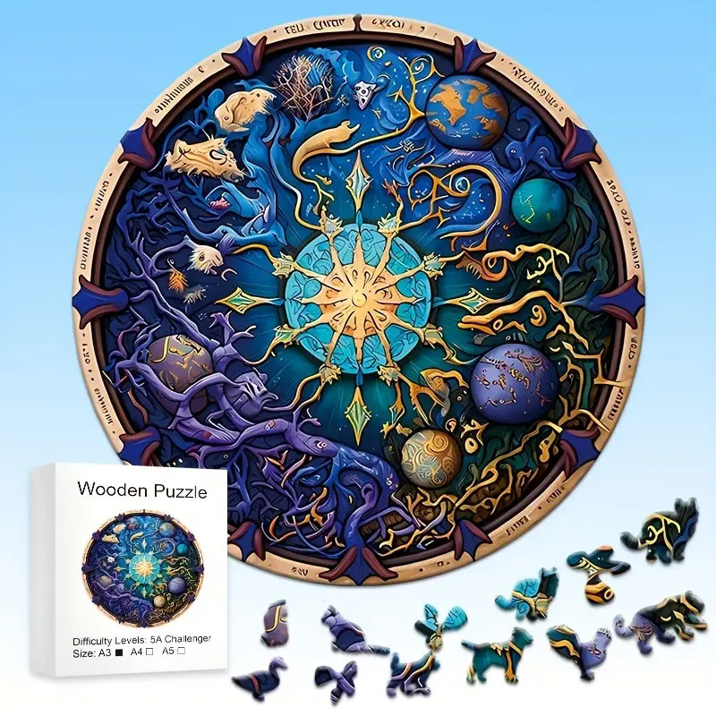Wooden Jigsaw Puzzles for Adul – Party Games Adults Funny recenzja i cena