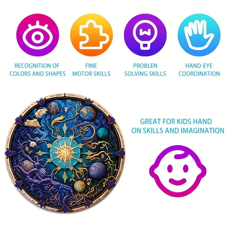 Wooden Jigsaw Puzzles for Adul – Party Games Adults Funny recenzja i cena