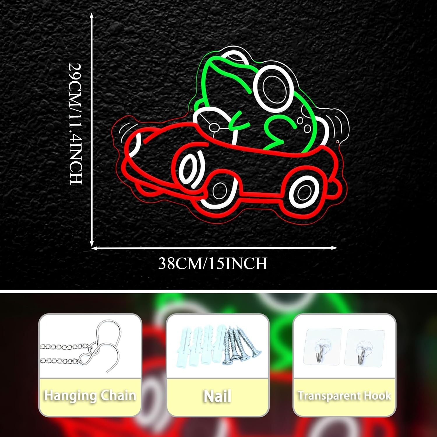 Frog Driving Car Neon Sign Art – Party Games Gifts recenzja i cena