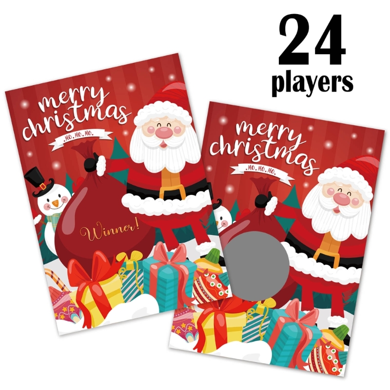 24pcs/set Christmas Festive Sc – Party Games At Christmas recenzja i cena