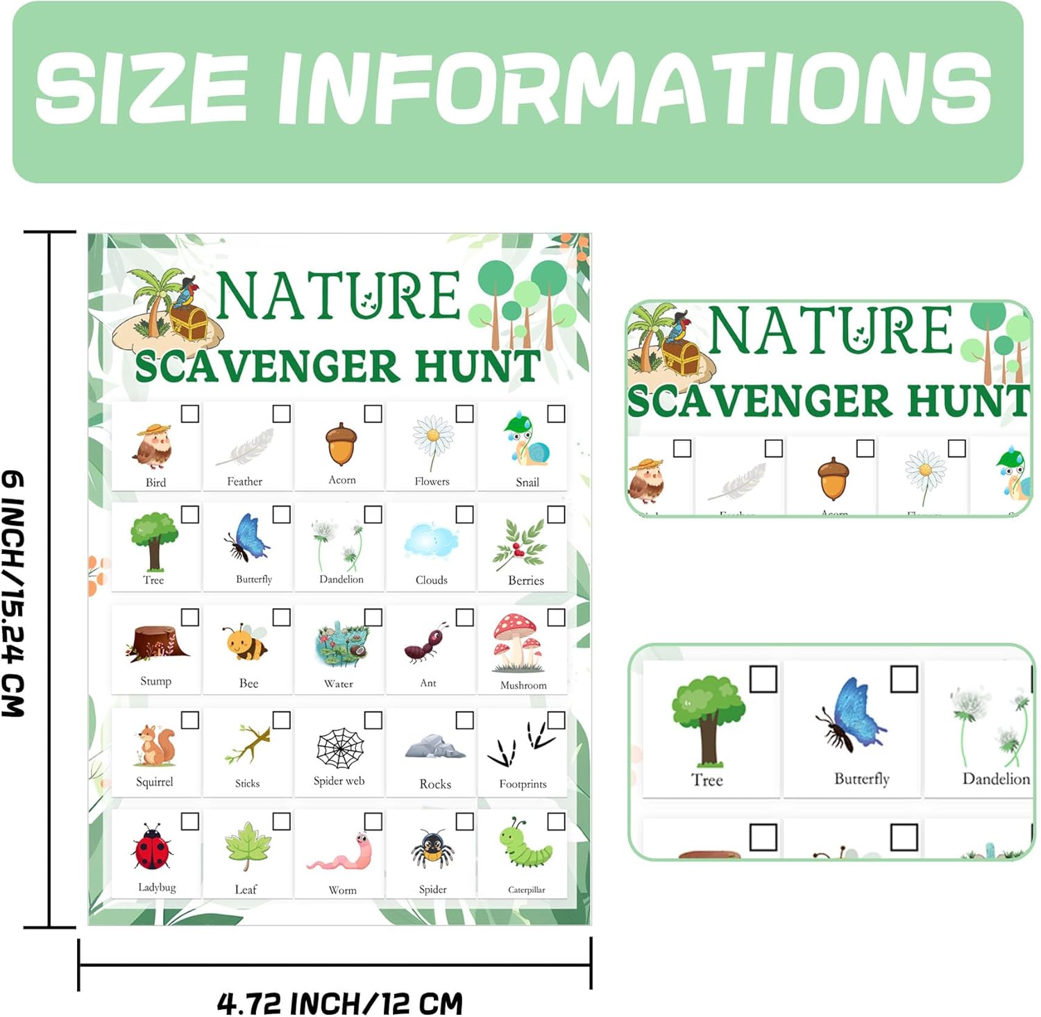 Nature Scavenger Hunt Card 5 x – Scavenger Hunt Card recenzja i cena