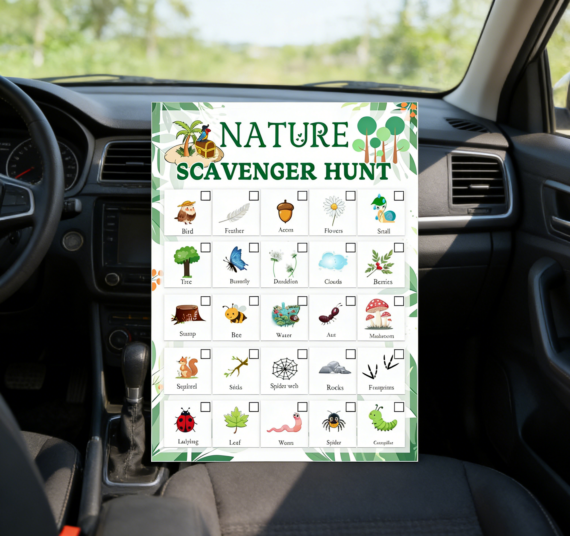 Nature Scavenger Hunt Card 5 x – Scavenger Hunt Card recenzja i cena