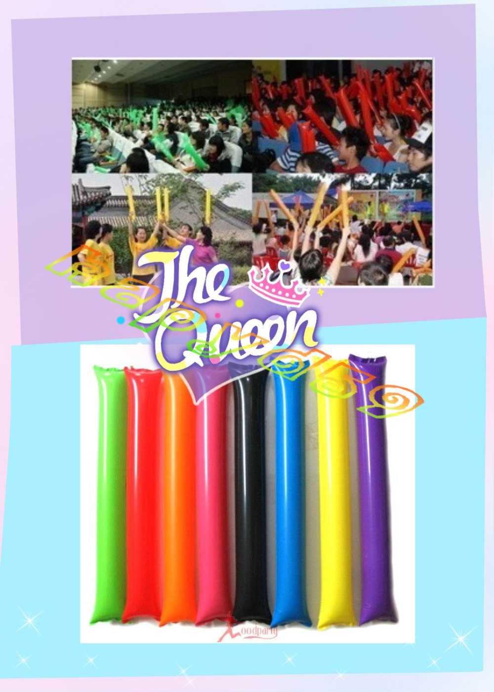 100pcs 60cm clapper ballon bea – Party Games Graduation recenzja i cena