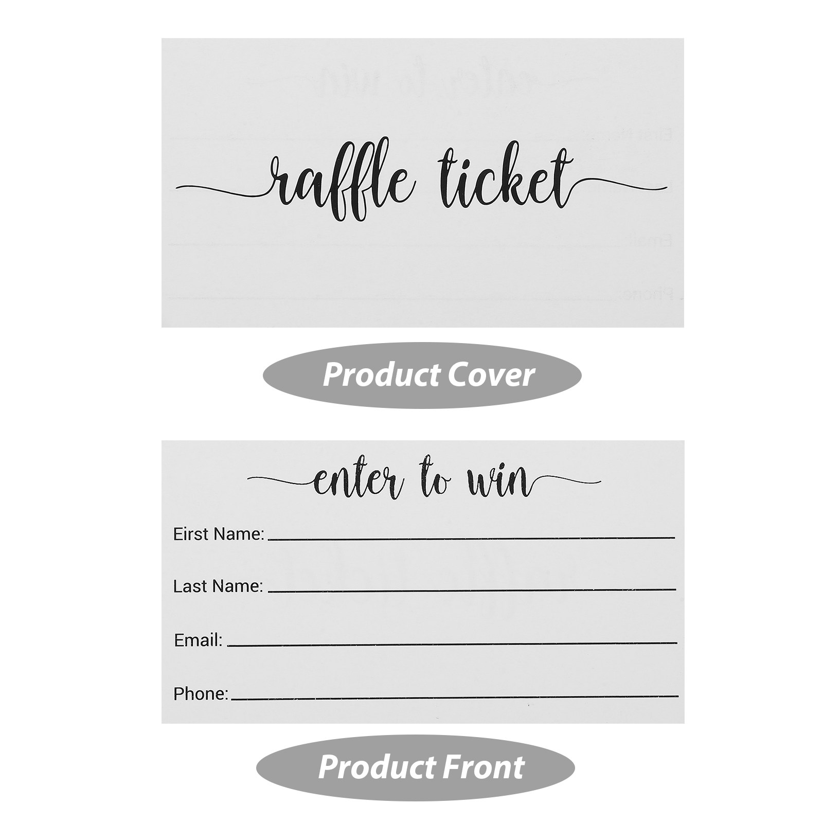 100pcs Raffle Ticket Cards Bla – Party Games No Supplies recenzja i cena