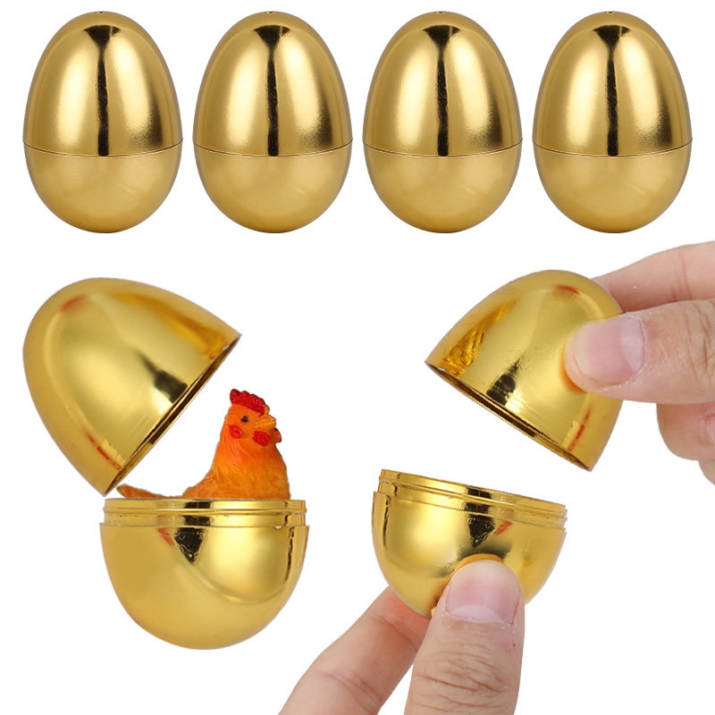 6PCS Golden Easter Eggs Plasti – Party Games Easter Egg recenzja i cena
