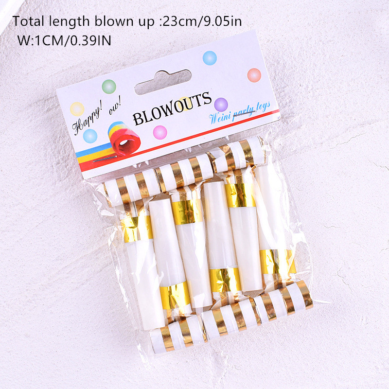 6/12/24PCS Blowout Gold Stripe – Party Games Graduation recenzja i cena