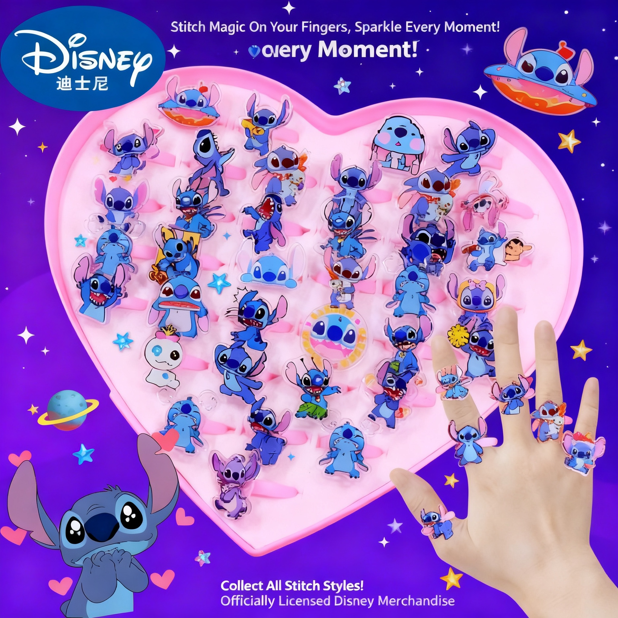 Stitch Acrylic Ring 10/20pcs K – Party Games Questions recenzja i cena