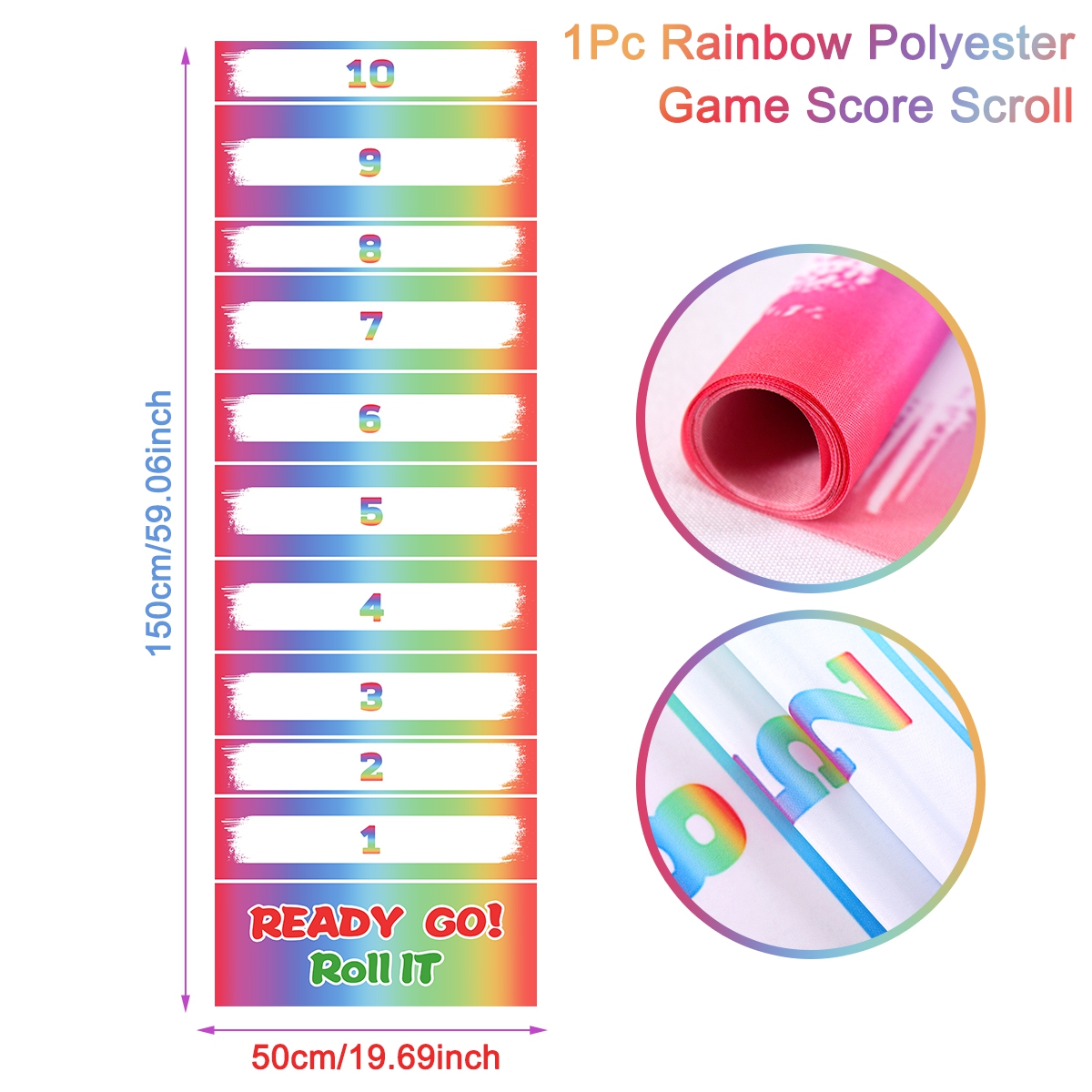 1pc Rainbow Scroll Scoring Gam – Party Games No Supplies recenzja i cena