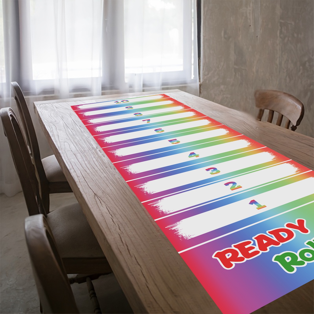 1pc Rainbow Scroll Scoring Gam – Party Games No Supplies recenzja i cena