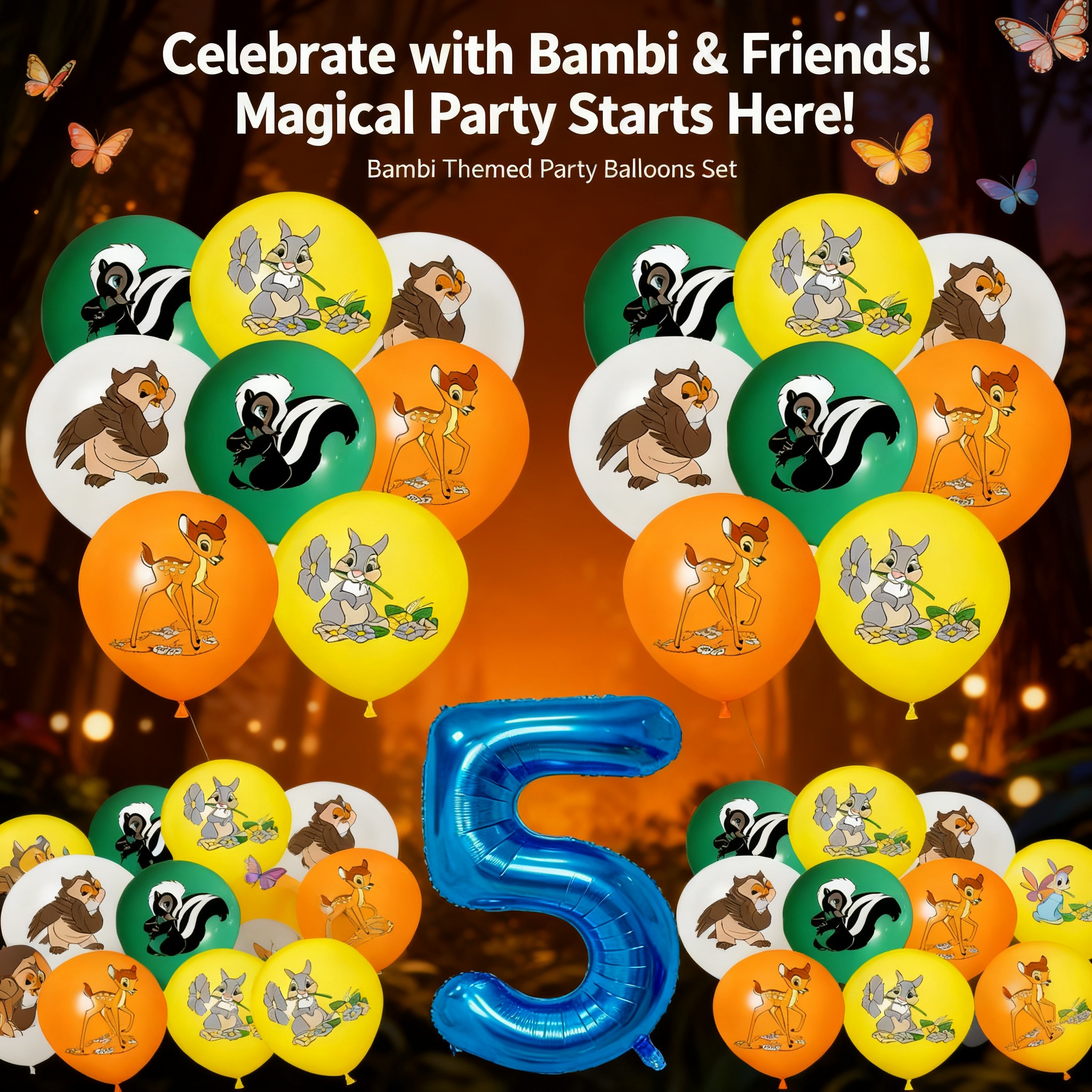 Bambi Forest Pet Deer Birthday – Party Games Questions recenzja i cena