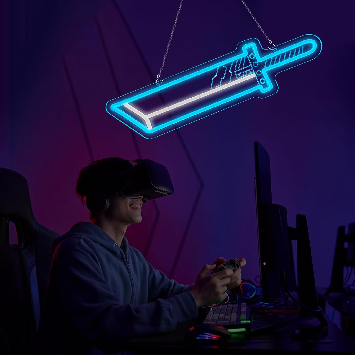 Sword Neon Signs for Wall Deco – Party Games Switch recenzja i cena