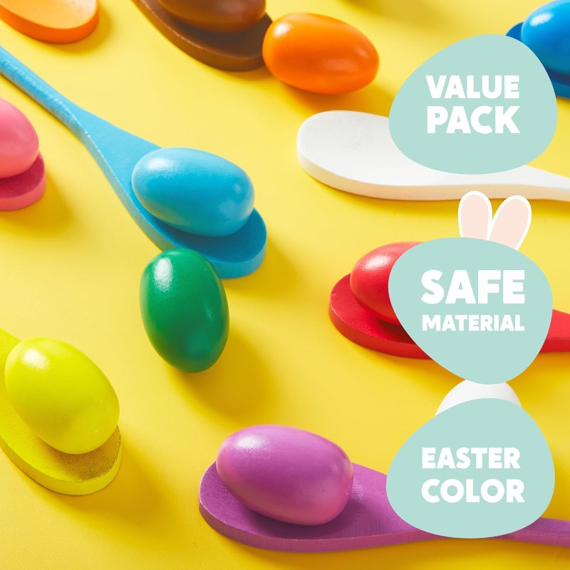 24 PCS Easter Egg and Spoon Ra – Party Games Easter Egg recenzja i cena