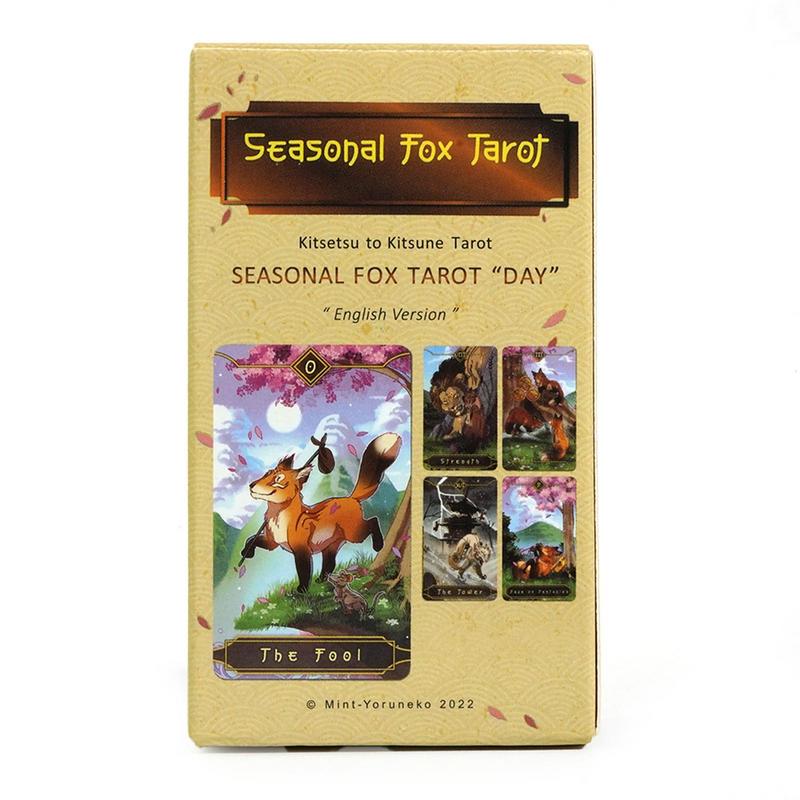 78pcs Tarot Cards Seasonal Fox – Party Games Meaning recenzja i cena