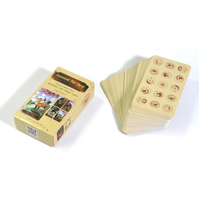 78pcs Tarot Cards Seasonal Fox – Party Games Meaning recenzja i cena