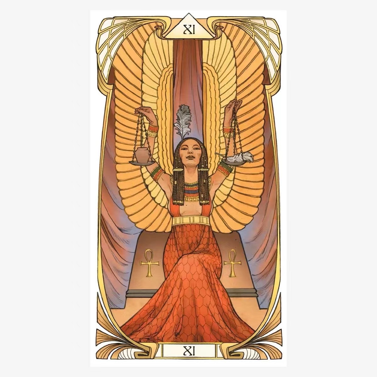 Egyptian Art Nouveau Tarot car – Party Games Meaning recenzja i cena