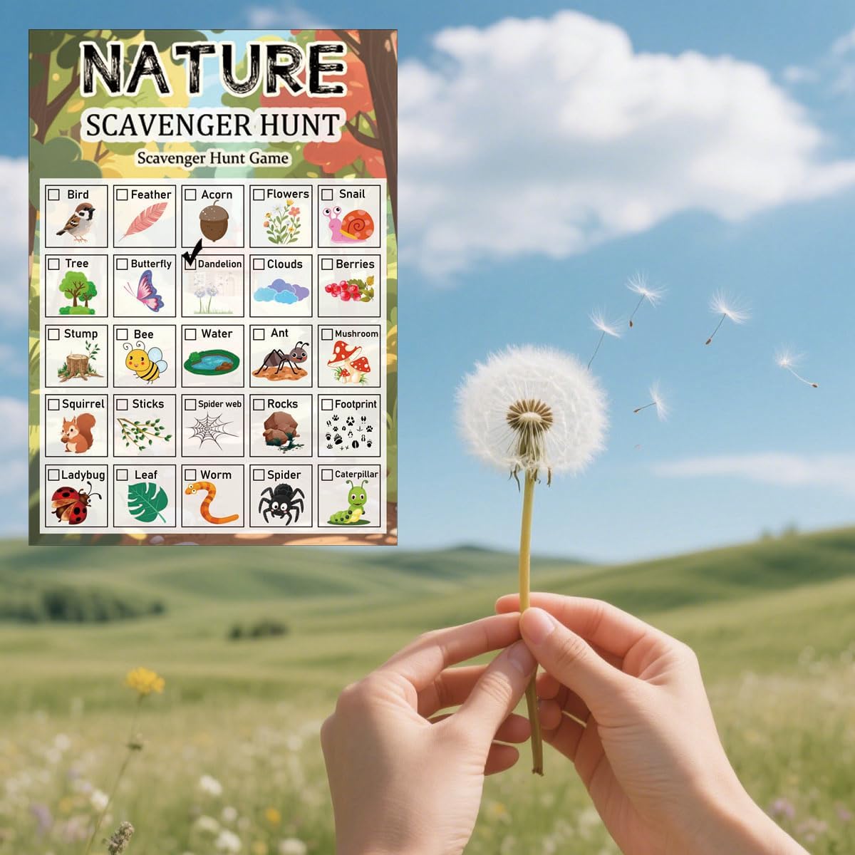 30 Pcs Nature Scavenger Hunt C – Scavenger Hunt Card recenzja i cena